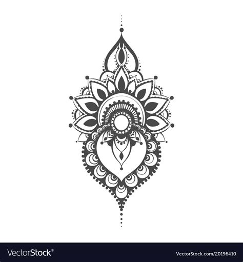 Henna Mehndi Royalty Free Vector Image Vectorstock
