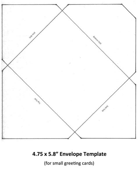 4 75 X 5 8 Envelope Template Printable Pdf Envelope Template