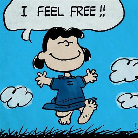 I Feel FREE Lucy Van Pelt Runs Barefoot Through The Grass Snoopy Love Lucy Van Pelt