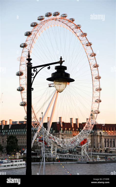 Millennium Wheel London Eye In London England Stock Photo Alamy