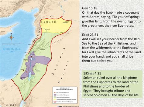 Map Of The Promised Land Canaan