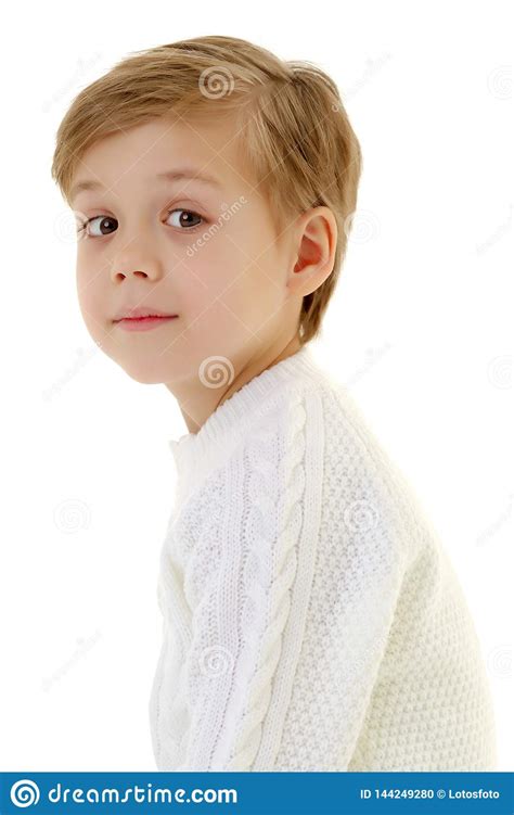Portrait Of A Little Boy Close Up Stock Photo Image Of Caucasian