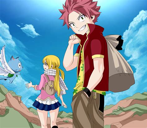 X Lucy Heartfilia Happy Fairy Tail Natsu Dragneel Hd Wallpaper Rare Gallery