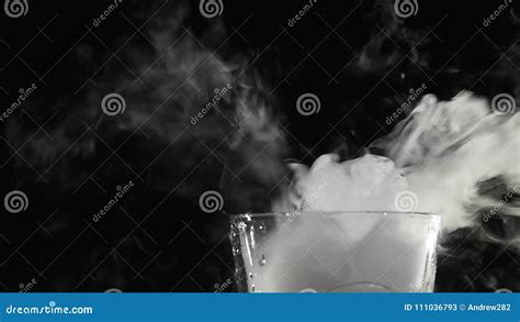 Boiling Dry Ice In A Water With Dense Vapor Stock Video Video Of Cold