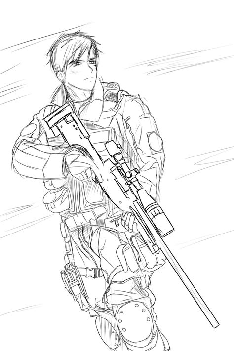 Army Soldier Sketch At Explore Collection Of Army