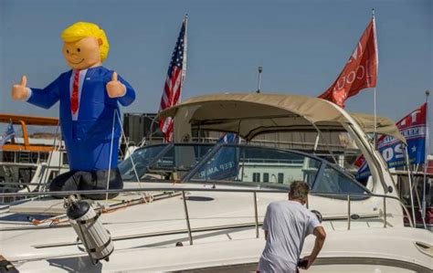 An Inflatable President Donald Trump Is Ready To Be Viewed By Others During The President Donal