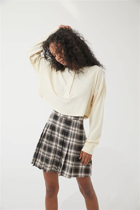 Daisy Street Pleated Kilt Skirt Urban Outfitters