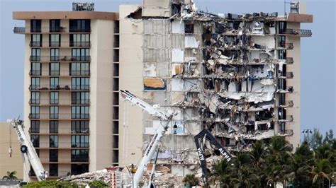 Miami Building Collapse Demolition Date Brought Forward Bbc News