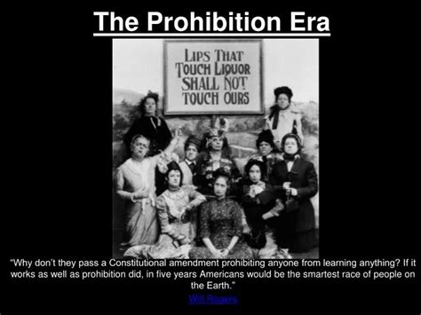 Ppt The Prohibition Era Powerpoint Presentation Free Download Id