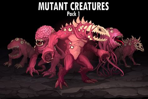 Mutant Creatures 2d Characters Unity Asset Store