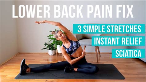 It's estimated that up to 80 percent of adults experience persistent symptoms of lower back pain at some. How to fix lower back pain | 3 MUST DO stretches (INSTANT ...