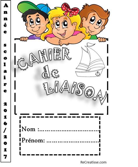 Page De Garde Cahier De Liaison Cm1
