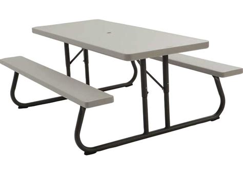 Lifetime 6 Foot Classic Folding Picnic Table Putty Omni Outdoor Living