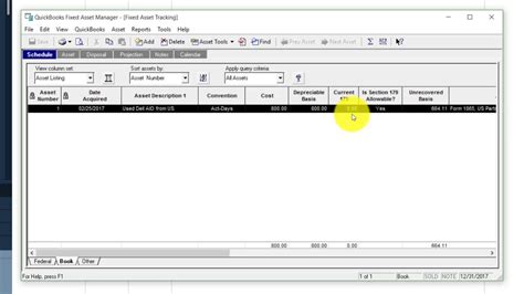 Record And Depreciate Fixed Assets In Quickbooks Youtube