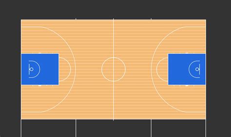 Basketball Court Vector Illustration With Fiba Markings 2650827 Vector