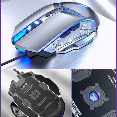 Yindiao G3pro 3200dpi 4 Modes Adjustable 7 Keys Rgb Light Silent Wired
