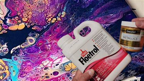 This Acrylic Pour Recipe Creates Beautiful Cells Acrylic Pouring Art