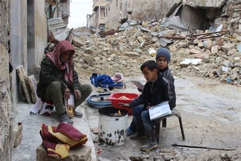 Learning To Live In A War Zone Children In Aleppo Taught How To Spot
