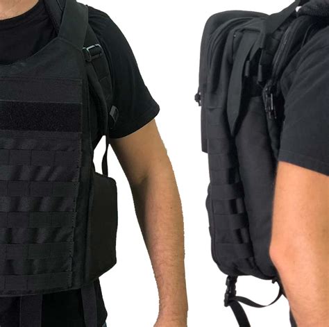 Masada Tactical Bulletproof Backpack Full Body Armor Vest Level Iiia