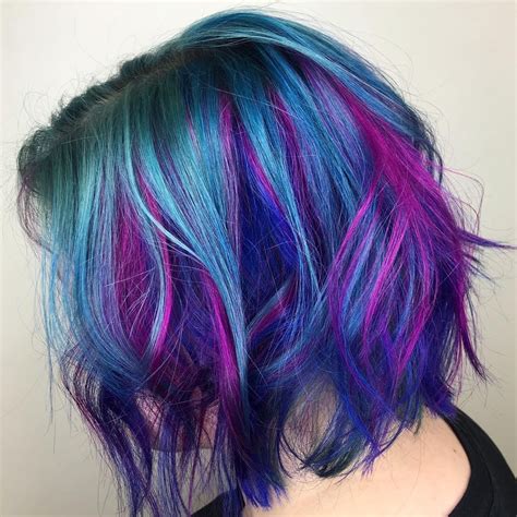 Pin By Amanda Johnson On Beautiful Color Hair Styles Multi Colored