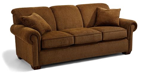 Flexsteel Main Street 5988 44 Rolled Arm Queen Sofa Sleeper Dunk