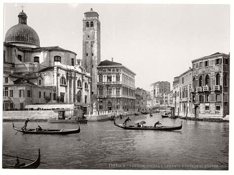 Vintage Bandw Photos Of Venice Italy 19th Century Monovisions