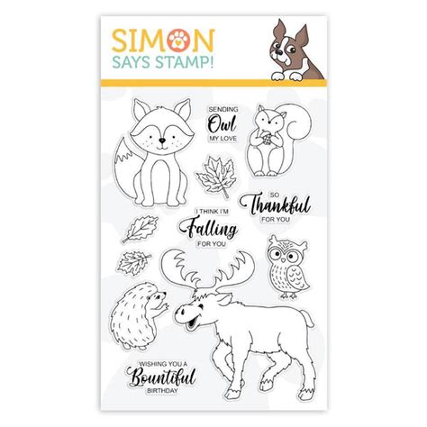 Simon Says Stamp Clear Stamps Fall Critters Falling For You Arts
