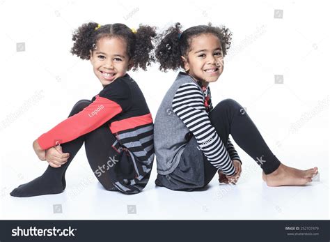 Cute African American Twin On White Stock Photo 252107479 Shutterstock