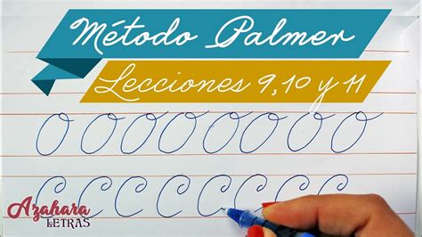 Método Palmer De Caligrafía En Español Lecciones 9 10 Y 11 Youtube