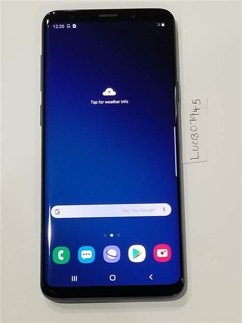 Samsung Galaxy S9 Plus Verizon Blue 64gb Sm G965u Lucb07945 Swappa