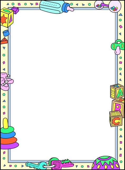 8 Best Images Of Printable Baby Borders And Backgrounds Free