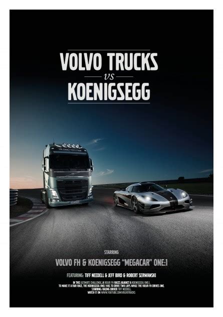 Video Volvo Fh Truck Vs Koenigsegg One1 The News Wheel