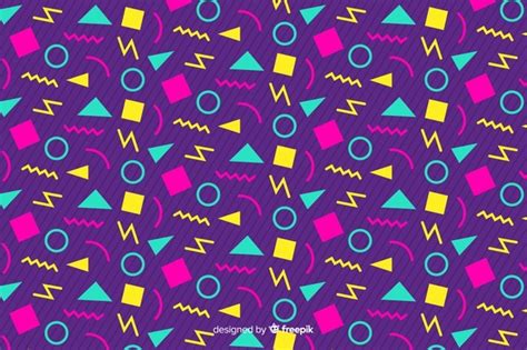 80s Pattern Vector At Collection Of 80s Pattern