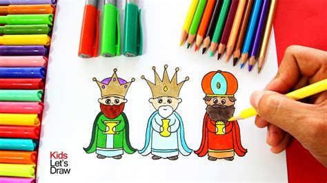 C Mo Dibujar A Los Reyes Magos De Manera F Cil How To Draw The Three Wise Men