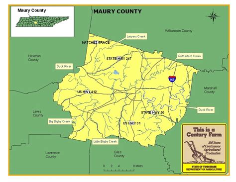 Maury County Tennessee Century Farms