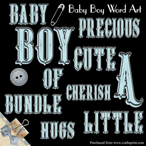 Baby Boy Word Art Cup89642567282 Craftsuprint