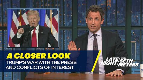 Seth Meyers Calls Trumps Press Conference Especially Creepy