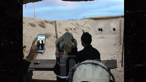 Kylie Jenner And Tyga Unload At Firing Range For His Birthday