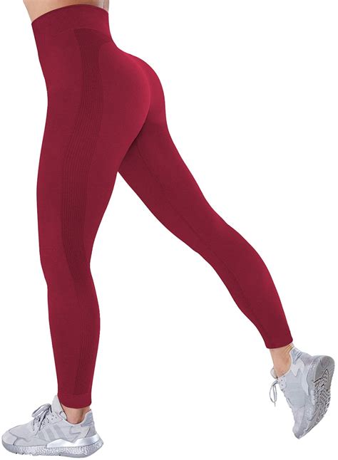 Comfree Seamless Leggings Workout Gym Tights For Women High Waist Squat