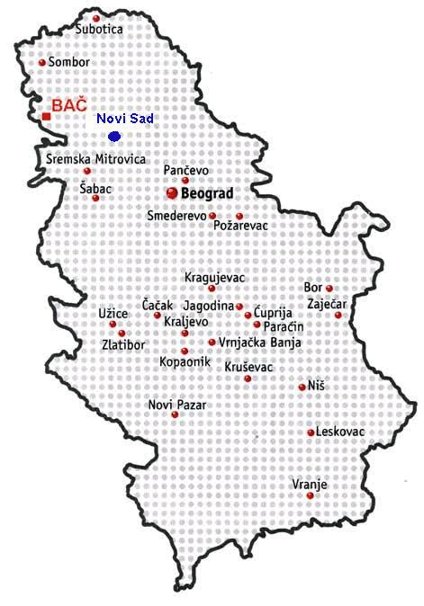 Gradovi Srbije Karta Superjoden
