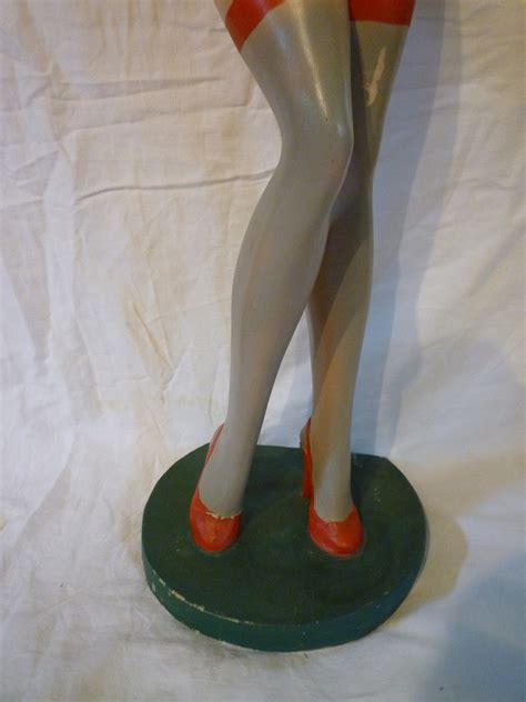 Large Figurine Pin Up Resin 1950 1960 Large Resin Pin Up Etsy