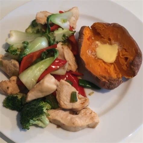 the body coach try this sweet potato with chilli and honey chicken leanin15 healthy eating