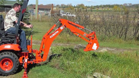 Kubota Bx25d First Time Trying The Backhoe