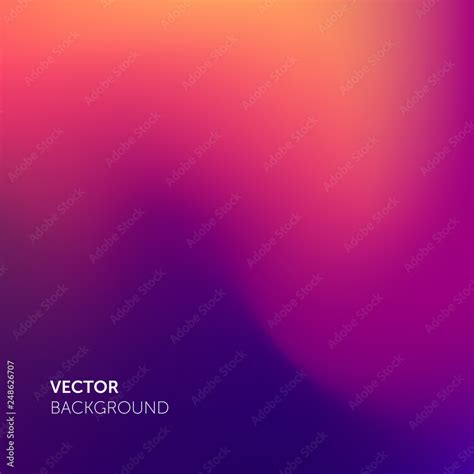 Abstract Blurred Gradient Mesh Color Background Smooth Soft Vector