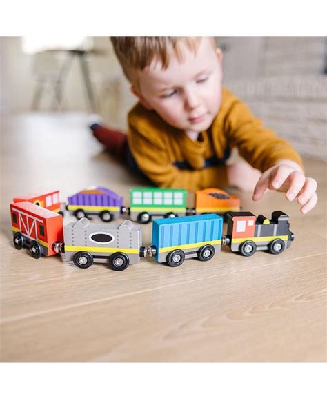 Melissa And Doug Melissa And Doug Wooden Train Cars And Pieces Macys