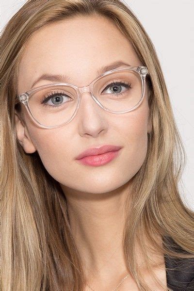 Hepburn Cat Eye Clear And White Frame Glasses For Women Glasses