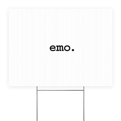 Emo Yard Sign By Dirtyword