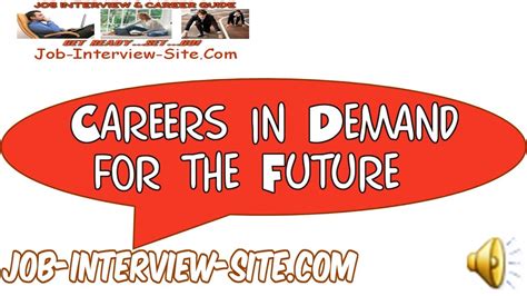 Careers in Demand for the Future: Best Careers For The Future - YouTube