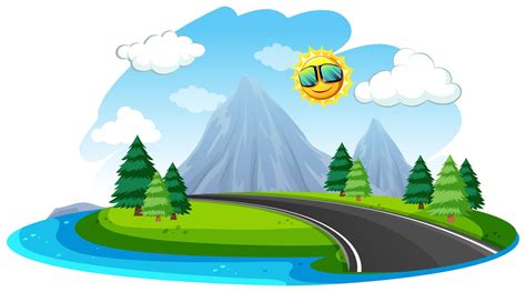 Isolated Beautiful Nature Road 302256 Vector Art At Vecteezy