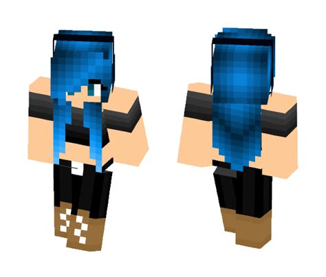 Blue Cute Minecraft Skins For Girls Галерија слика